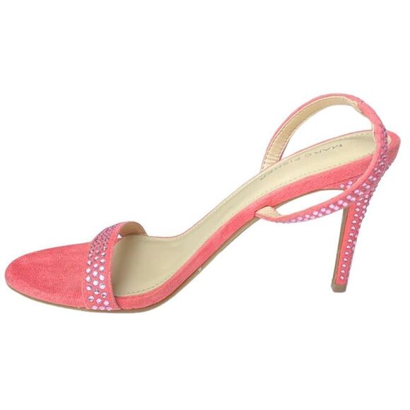 Marc Fisher Women's Pink Open Toe Rhinestone Embellished Heel Sandals Size 9 - Picture 8 of 10